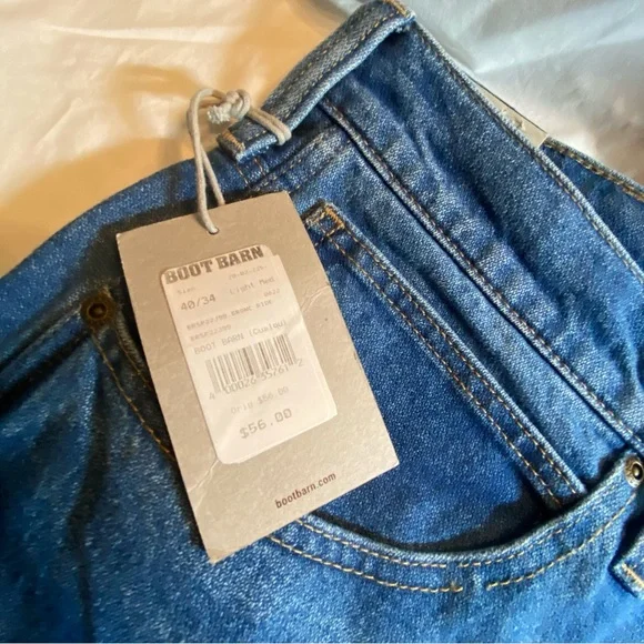 Blue Ranchwear men’s regular straight jeans 40x34 NWT - Picture 9 of 12